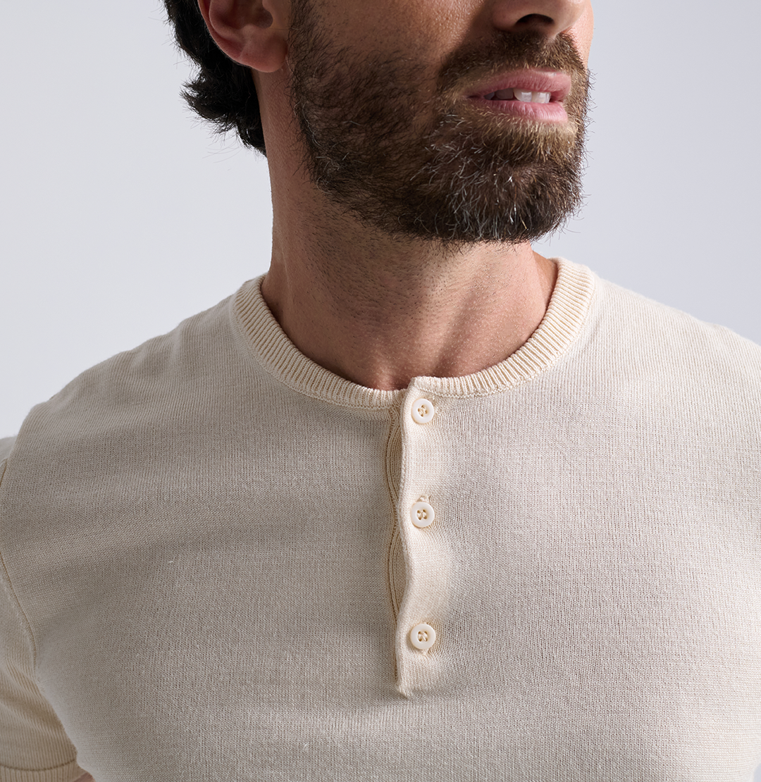 Kit 3x Camisa Henley Tricot Minimal